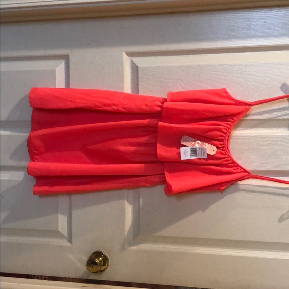 Coral Gianni dress